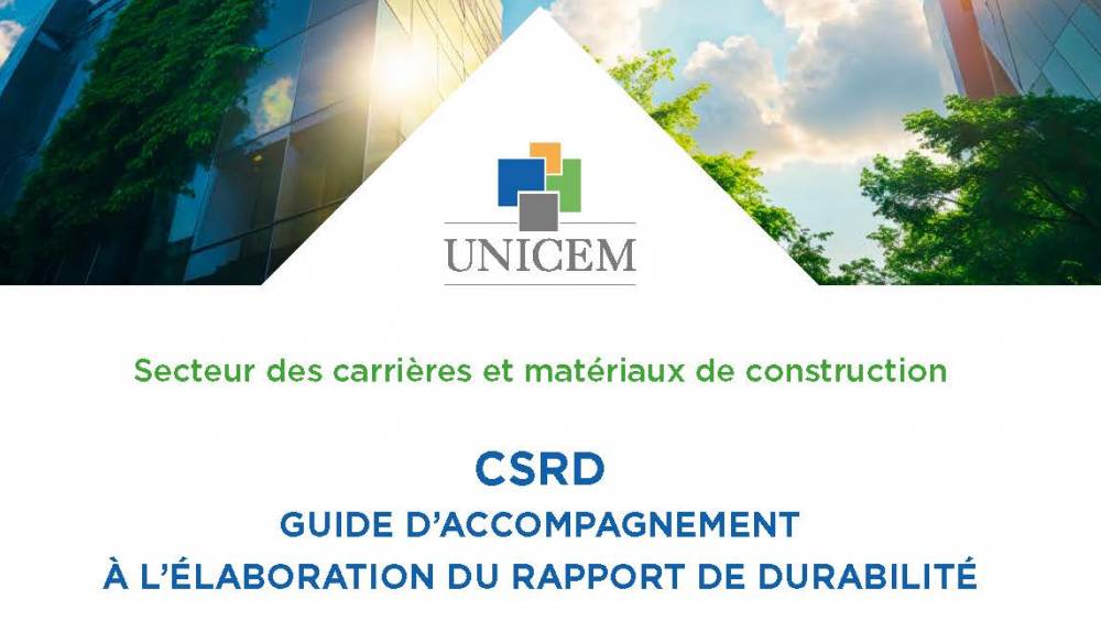 CSRD : le guide de l'Unicem qui accompagne ses adhérents