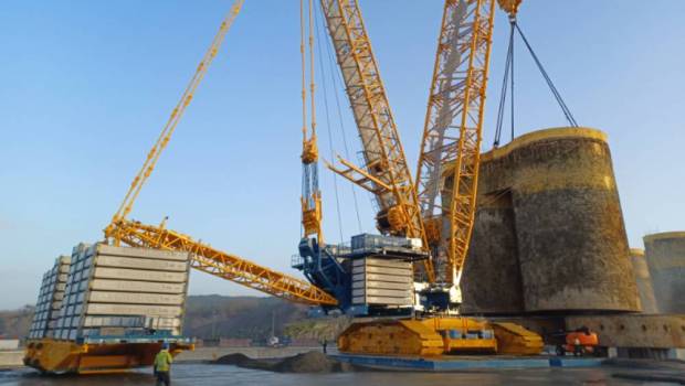Sarens soulève plus de 1 800 tonnes sur la base de Wergeland, en Norvège