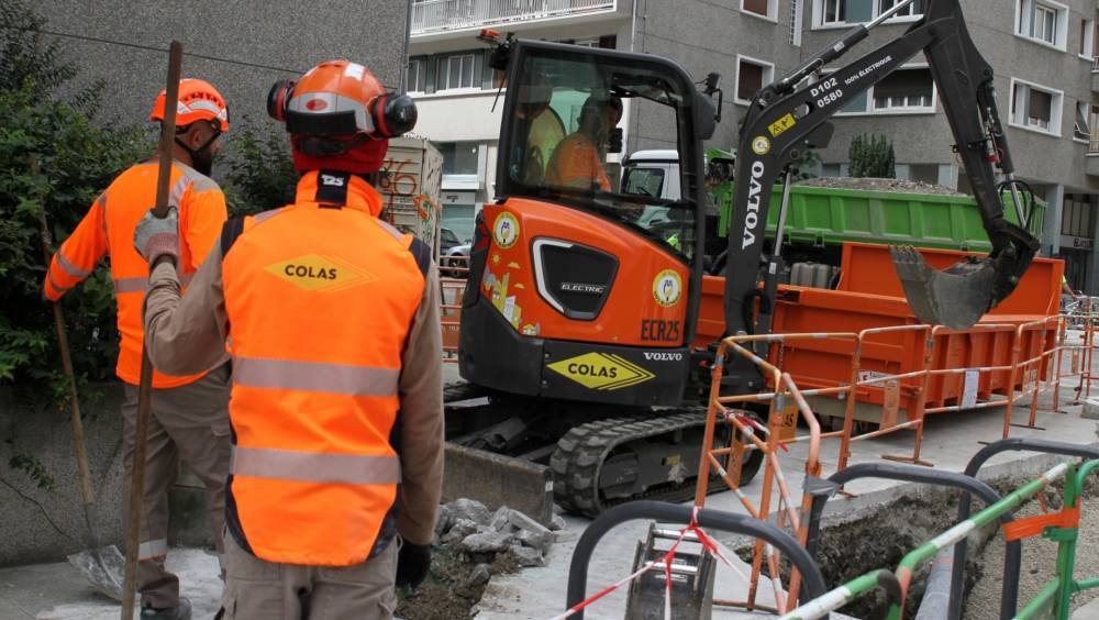 Colas et GreenAlp bouclent un an de chantier 100 % électrique à Grenoble