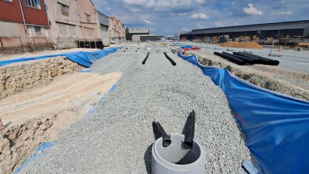 Un aquatextile pour dépolluer les eaux pluviales du chantier naval Lecamus