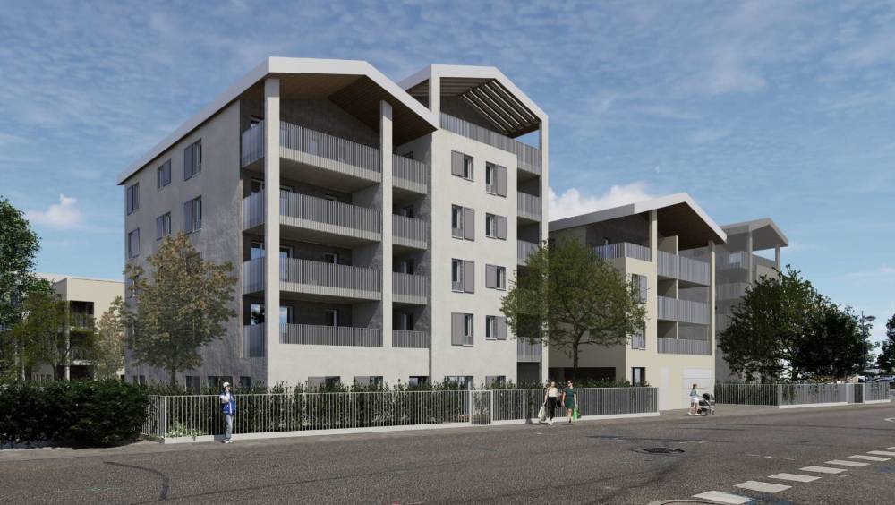 A Meyzieu, Alliade Habitat innove choisit le béton de bois