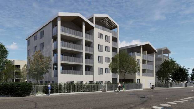A Meyzieu, Alliade Habitat innove choisit le béton de bois