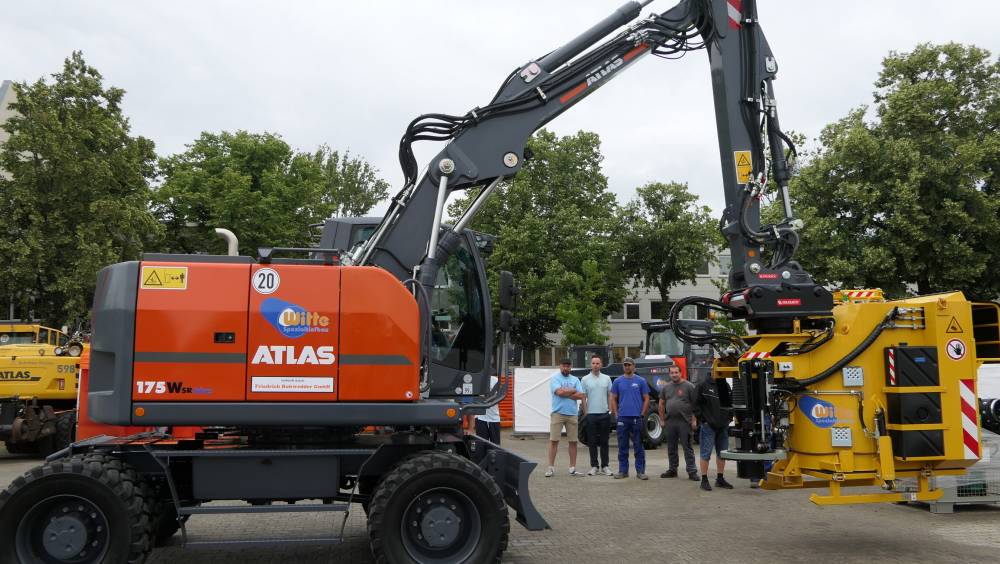 ATLAS 175 WSR : une pelle mobile taillée pour le génie civil spécialisé