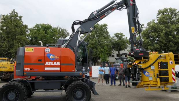 ATLAS 175 WSR : une pelle mobile taillée pour le génie civil spécialisé