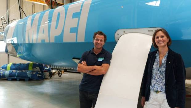 Ambrogio Beccaria en route pour The Ocean Race Europe à bord de  Allagrande Mapei  