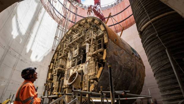 Un système de portique sur mesure facilite le démontage des tunneliers du projet HS2