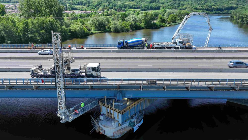 Des bétonnages hors normes pour le viaduc d’Autreville  