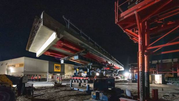 Sarens remplace deux ponts à un croisement autoroutier stratégique de Chambéry