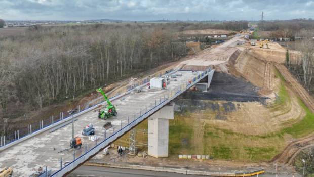 Liaison ferroviaire Roissy-Picardie : le chantier est à mi-parcours