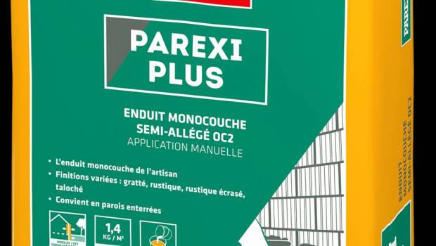 Parexlanko lance un enduit monocouche semi-allégé conçu pour une application manuelle