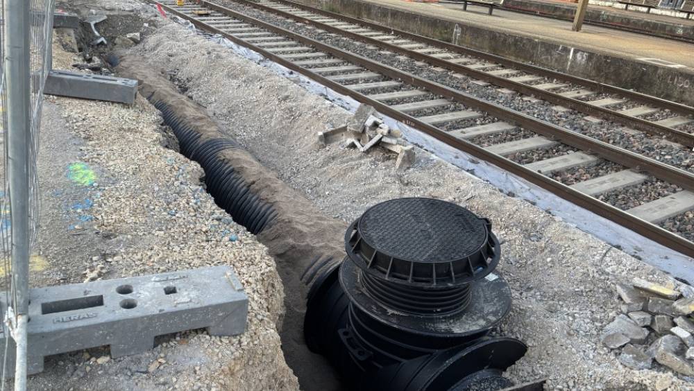 Une gestion durable des eaux pluviales sous les rails