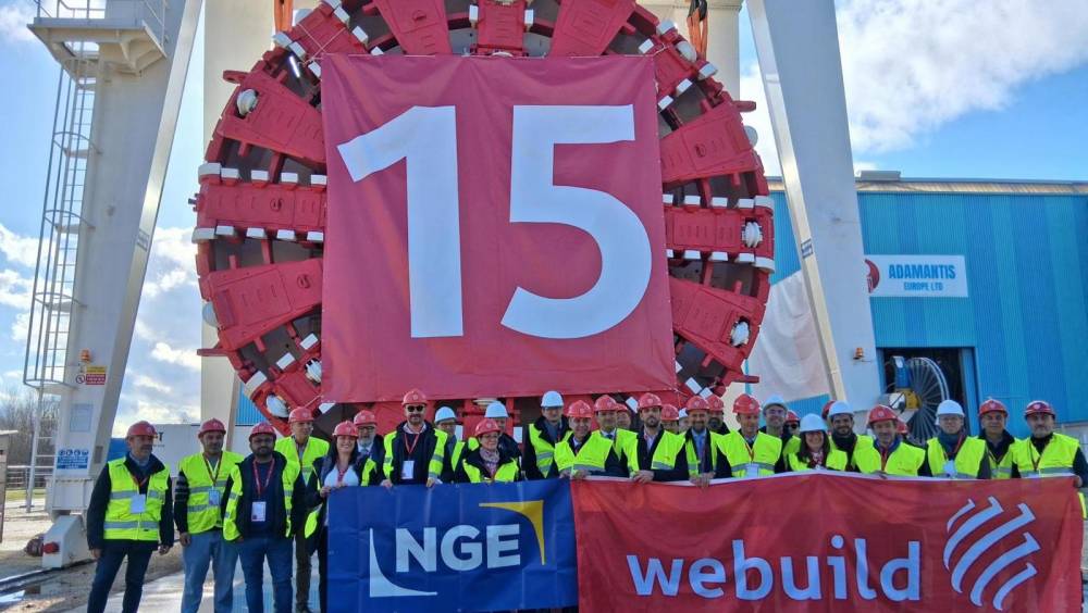 Tunnelier reconditionné par WeBuilt NGE pour la L15 Ouest Lot 2 du Grand Paris Express