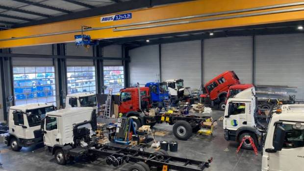 À Bourg-en-Bresse (01), le CTT MAN s'agrandit pour sortir plus de véhicules spéciaux
