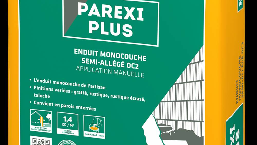 Parexlanko lance un enduit monocouche semi-allégé pour une application manuelle