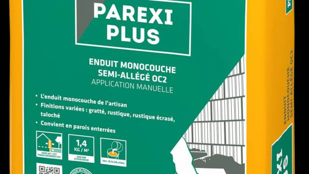 Parexlanko lance un enduit monocouche semi-allégé pour une application manuelle