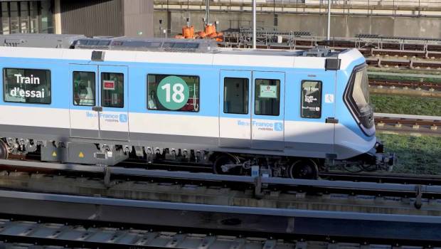 [Vidéo] Des essais à 110 km / h pour la future ligne 18 à Paris