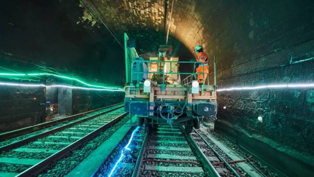 Des travaux réalisés pour faire passer un train spécial dans les tunnels de l’axe Atlantique
