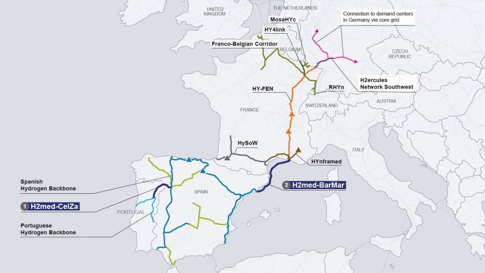Le projet H2med confirme son rôle de pilier du corridor hydrogène européen