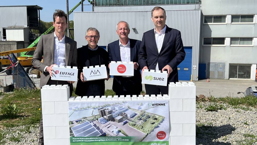 Pose de la 1ère pierre pour l'usine de Valorisation Energétique