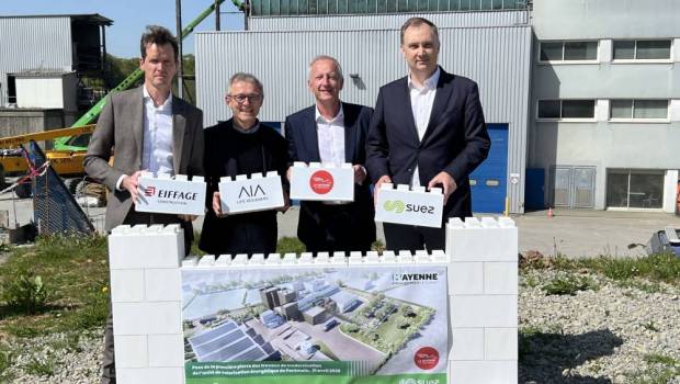 Pose de la 1ère pierre pour l'usine de Valorisation Energétique