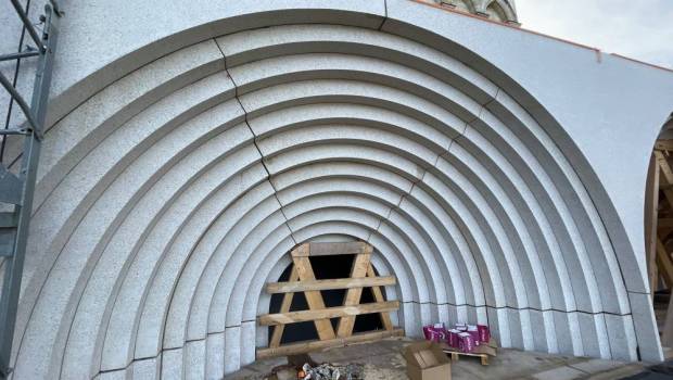 Angers : la préfabrication béton donne vie à la galerie contemporaine de la cathédrale Saint-Maurice