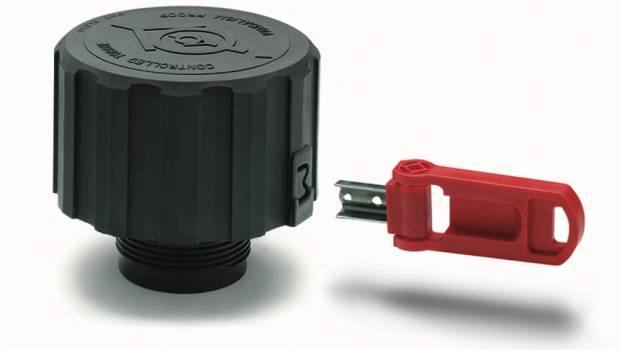 Un bouchon reniflard antivol pour réservoir hydraulique