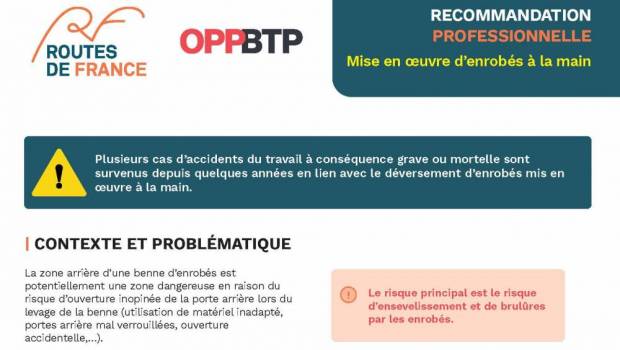 Pour avoir une main sure sur l'enrobé