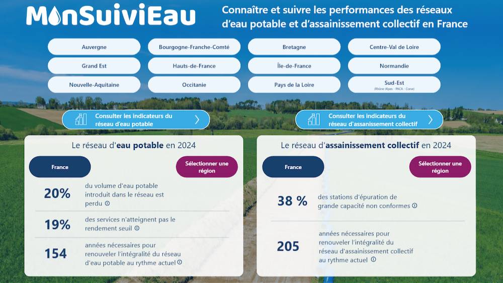 Avec MonSuiviEau, les Canalisateurs déploient un outil national pour mieux connaître et mieux gérer les réseaux d’eau