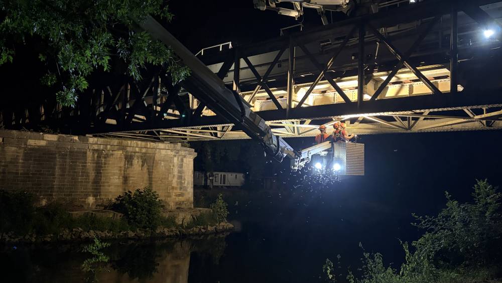 [En images] Inspection d'ouvrage d'art à Azay-le-Rideau