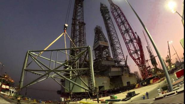 Mammoet achève la surélévation d'une plateforme offshore