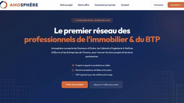 Amosphère, une nouvelle plateforme communautaire B2B qui réunit les acteurs du BTP