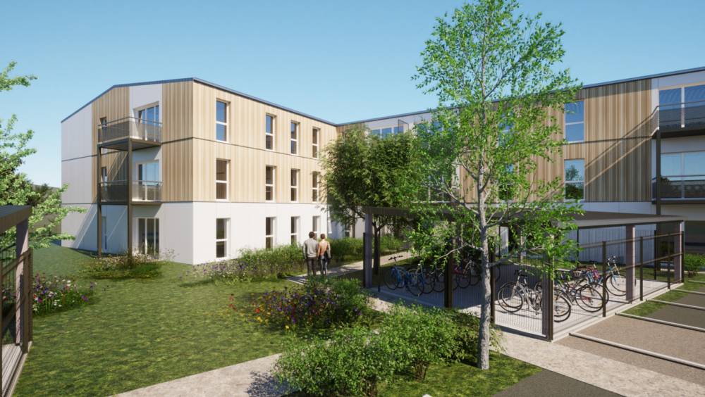 Gravigny : 59 logements et une construction bois particulièrement ambitieuse