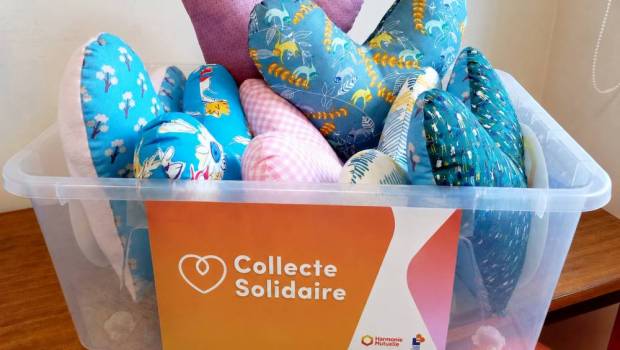 Harmonie Mutuelle collecte des « coussins-cœur » pour Octobre Rose