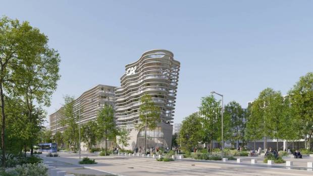 Montpellier : une association bois-béton pour le futur siège du Crédit Agricole du Languedoc