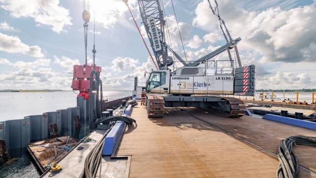 Liebherr électrifie un chantier hydraulique stratégique aux Pays-Bas