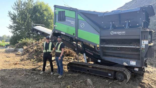 Michell Excavating valorise ses déchets avec le broyeur EvoQuip Caiman 150