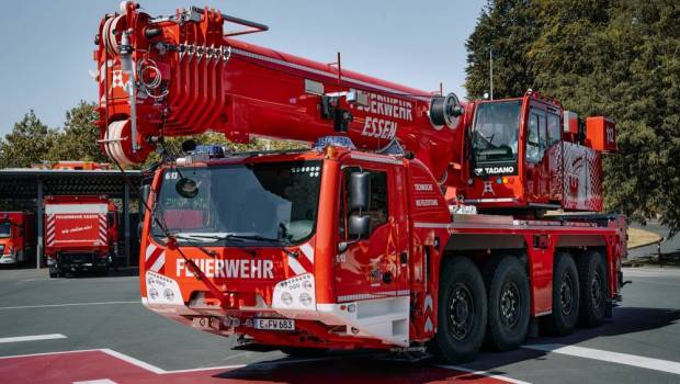 Levage : les pompiers d’Essen misent sur une grue compacte et polyvalente